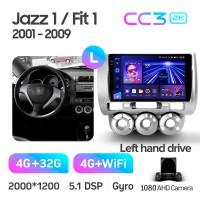 Штатна магнітола Teyes CC3 4+32 Gb Honda Jazz 1 GD Fit 1 2001 - 2009 9" 2k