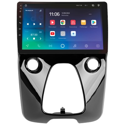 Штатна магнітола SIGMA X9432 ANDROID 10 4+32 Gb 4G DSP Peugeot 108 For Toyota Aygo B40 2014-2021 (F2) 9"