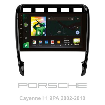 Штатна магнітола SIGMA X9464 ANDROID 10 4+64 Gb 4G DSP Porsche Cayenne I 1 9PA 2002-2010 9" (L1)