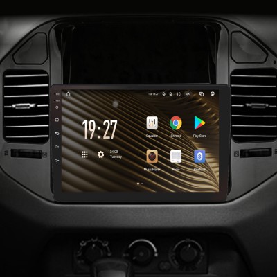 Штатна магнітола SIGMA S9432 ANDROID 10 4+32 Gb 4G DSP Mitsubishi Pajero 3 V70 V60 1999-2006 (brown) 9"