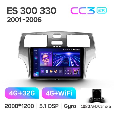 Штатна магнітола Teyes CC3 4+32 Gb Lexus ES300 ES 300 ES330 XV30 ES 330 2001-2006 9" 2k (L2)