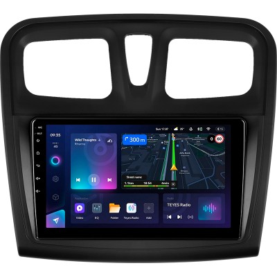 Штатна магнітола Teyes CC3L 4+32 Gb Renault Logan 2 2012-2022 Sandero 2 2013-2022 (F1) (A) 9"