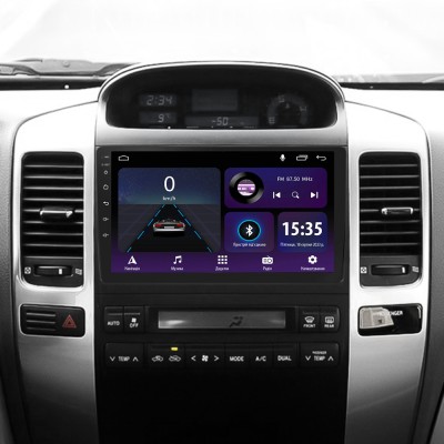 Штатна магнітола SIGMA E9232 ANDROID 10 2+32 Gb Toyota Land Cruiser Prado 120 3 III For Lexus GX470 GX 470 J120 2002-2009 (F3) 9"