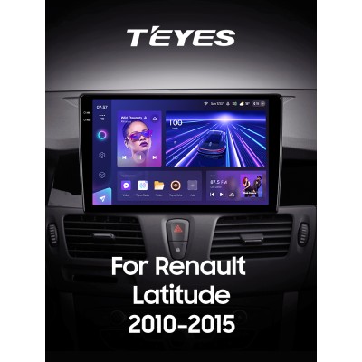 Штатна магнітола Teyes CC3 6+128 Gb з коловим оглядом 360° Renault Latitude 1 2010-2015 10" 2k (L3)
