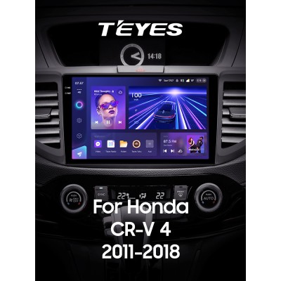Штатна магнітола Teyes CC3 4+64 Gb Honda CR-V CR-V 4 RM RE 2011-2018 (B) 10" 2k