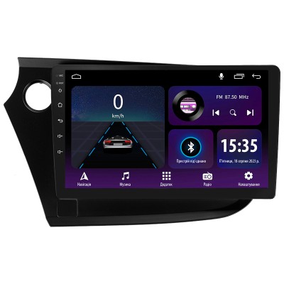 Штатна магнітола SIGMA E9232 ANDROID 10 2+32 Gb Honda Insight 2 LHD 2009-2014 9"