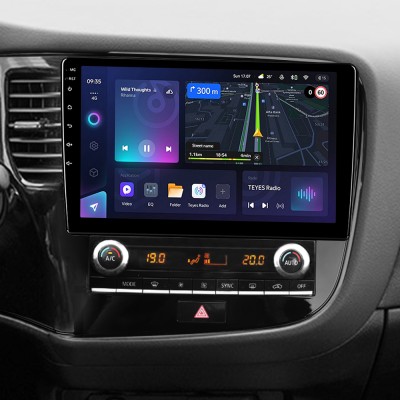 Штатна магнітола Teyes CC3L 4+32 Gb Mitsubishi Outlander 3 III GF0W GF0W GG0W 2018 - 2021 10"