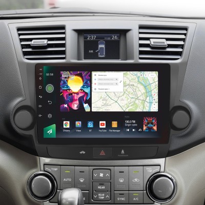 Штатна магнітола SIGMA PRO 10464 ANDROID 10 4+64 Gb 4G DSP Toyota Highlander 2 XU40 2007-2013 (F1) 10"