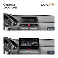 Штатна магнітола Teyes LUX ONE 6+128 Gb з коловим оглядом 360° Honda Crosstour 1 TF 2009-2015 12.3"