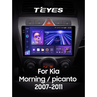 Штатна магнітола Teyes CC3 4+64 Gb Kia Morning picanto 2007-2011 9" 2k