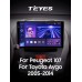 Штатна магнітола Teyes CC3 6+128 Gb з коловим оглядом 360° Peugeot 107 Toyota Aygo 2005-2014 10" 2k