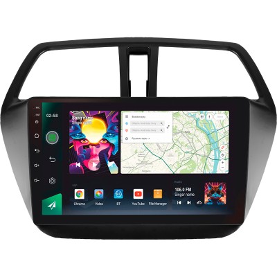 Штатна магнітола SIGMA PRO 9464 ANDROID 10 4+64 Gb 4G DSP Suzuki SX4 2 S-Cross 2012-2016 9"