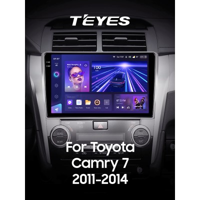 Штатна магнітола Teyes CC3 6+128 Gb з коловим оглядом 360° Toyota Camry 7 XV 50 55 2011-2014 (B) 10" 2k