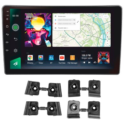 Штатна магнітола SIGMA PRO 9464 ANDROID 10 4+64 Gb 4G DSP Hyundai i40 2011-2019 9"