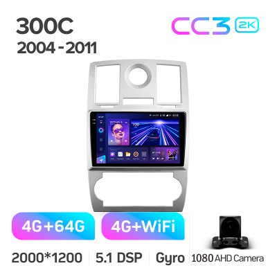 Штатна магнітола Teyes CC3 4+64 Gb Chrysler 300C 1 2004-2011 9" 2k (L1)