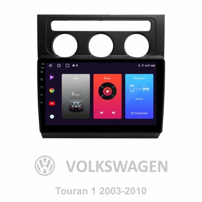 Штатна магнітола SIGMA F10216 ANDROID 10 2+32 Gb Volkswagen Touran 1 2003-2010 (F2) 10"