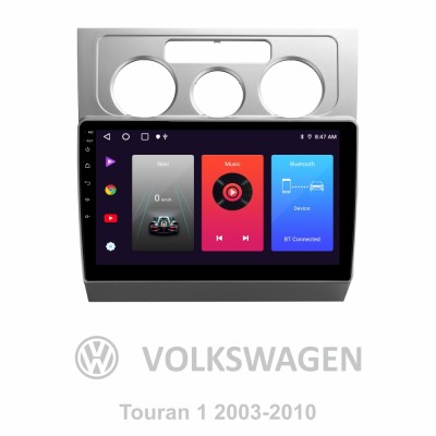 Штатна магнітола SIGMA F10216 ANDROID 10 2+32 Gb Volkswagen Touran 1 2003-2010 (F1) 10"