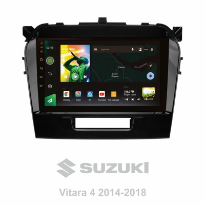Штатна магнітола SIGMA X9464 ANDROID 10 4+64 Gb 4G DSP Suzuki Vitara 4 2014-2018 9"