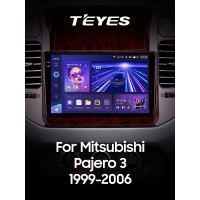 Штатна магнітола Teyes CC3 4+32 Gb Mitsubishi Pajero 3 V70 V60 1999-2006 (brown) 9" 2k