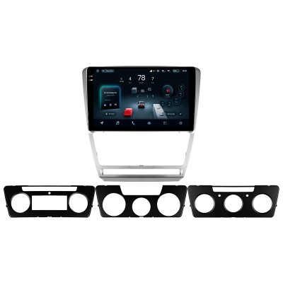 Штатна магнітола Teyes CC4 Pro 12+256 Gb Skoda Octavia 2 A5 2008-2013 10" silver 2k