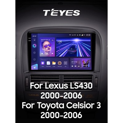 Штатна магнітола Teyes CC3 4+32 Gb Lexus LS430 XF30 LS 430 For Toyota Celsior XF30 (F2) 2000-2006 9" 2k (L3)