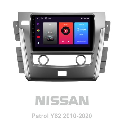 Штатна магнітола SIGMA F10216 ANDROID 10 2+32 Gb Nissan Patrol 6 Y62 2010-2020 (F2) 10"