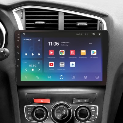 Штатна магнітола SIGMA X10464 ANDROID 10 4+64 Gb 4G DSP Citroen C4 2 B7 (ZYJ) 2013-2016 10"