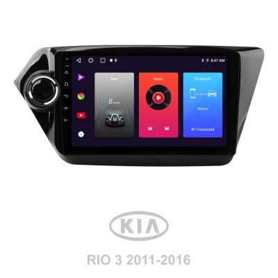 Штатна магнітола SIGMA F9216 ANDROID 10 2+32 Gb Kia RIO 3 2011-2017 9"