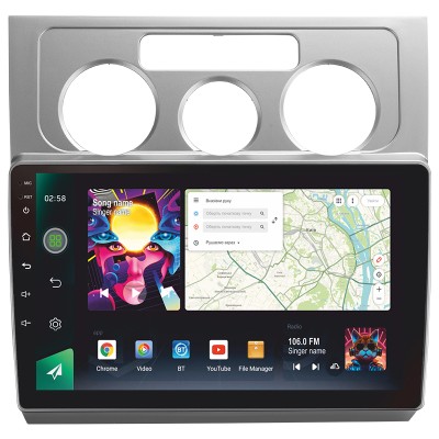 Штатна магнітола SIGMA PRO 10464 ANDROID 10 4+64 Gb 4G DSP Volkswagen Touran 1 2003-2010 (F1) 10"