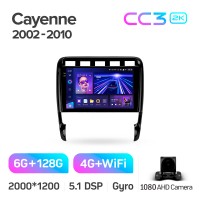 Штатна магнітола Teyes CC3 6+128 Gb Porsche Cayenne I 1 9PA 2002-2010 9" 2k (L1)