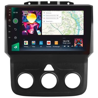 Штатна магнітола SIGMA PRO 9464 ANDROID 10 4+64 Gb 4G DSP Dodge Ram 4 IV DJ DS 2013-2019 (F2) 9"