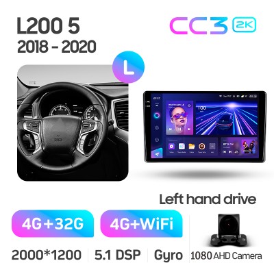 Штатна магнітола Teyes CC3 4+32 Gb Mitsubishi L200 5 2018-2020 (F1) 9" 2k