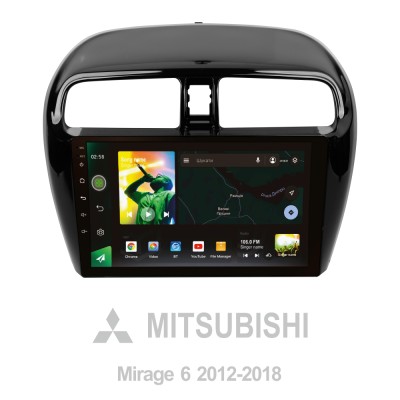 Штатна магнітола SIGMA X9464 ANDROID 10 4+64 Gb 4G DSP Mitsubishi Mirage 6 2012-2018 9"