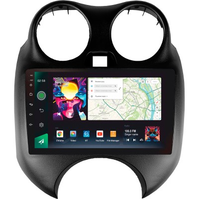 Штатна магнітола SIGMA PRO 9464 ANDROID 10 4+64 Gb 4G DSP Nissan March Micra K13 2010-2013 9"