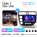 Штатна магнітола Teyes CC3 6+128 Gb з коловим оглядом 360° Honda Civic 7 2000-2006 9" 2k