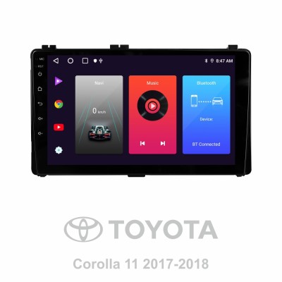 Штатна магнітола SIGMA F10216 ANDROID 10 2+32 Gb Toyota Corolla 11 2017-2018 10"