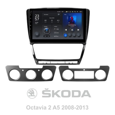 Штатна магнітола Teyes X1 2+32Gb Skoda Octavia 2 A5 2008-2013 10" black