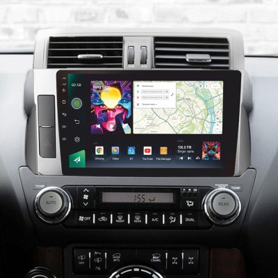 Штатна магнітола SIGMA PRO 10464 ANDROID 10 4+64 Gb 4G DSP Toyota Land Cruiser Prado 150 2013-2017 10"