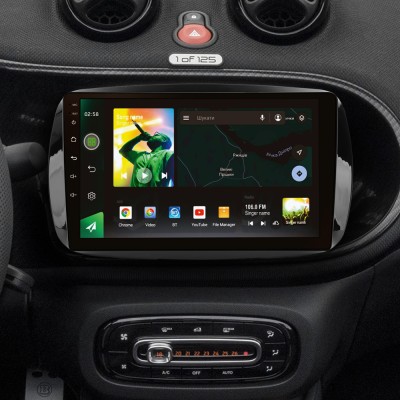 Штатна магнітола SIGMA X9464 ANDROID 10 4+64 Gb 4G DSP Mercedes Benz Smart Fortwo 3 C453 A453 W453 2014-2020 9" (L1)