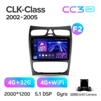 Штатна магнітола Teyes CC3 4+32 Gb Mercedes Benz C Class S203 CL203 W203 (F1) 2000-2004 9" 2k (L1)