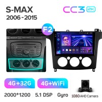 Штатна магнітола Teyes CC3 4+32 Gb Ford S-MAX 1 2006-2015 (F2) 9" 2k