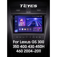 Штатна магнітола Teyes CC3 6+128 Gb з коловим оглядом 360° Lexus GS300 S190 GS350 GS400 GS430 GS450h GS460 GS 300 III 3 350 400 430 450h 460 9" 2k(L3)