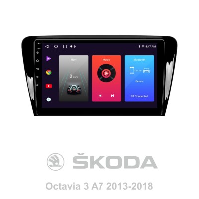 Штатна магнітола SIGMA F10216 ANDROID 10 2+32 Gb Skoda Octavia 3 A7 2013-2018 (A) 10"