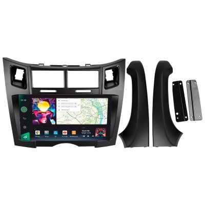 Штатна магнітола SIGMA PRO 9464 ANDROID 10 4+64 Gb 4G DSP Toyota Yaris 2 XP90 2005-2012 (F2) 9"