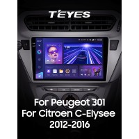 Штатна магнітола Teyes CC3 4+64 Gb Peugeot 301 For Citroen C-Elysee CElysee (1 Din) 2012-2016 (F2) 9" 1din 2k