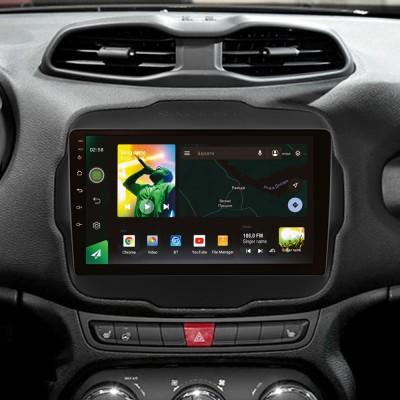 Штатна магнітола SIGMA X9464 ANDROID 10 4+64 Gb 4G DSP Jeep Renegade 2014-2018 9"
