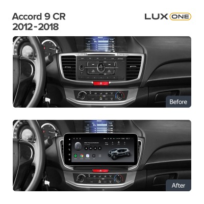 Штатна магнітола Teyes LUX ONE 4+32 Gb Honda Accord 9 CR 2012-2018 12.3" (L2)