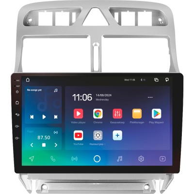 Штатна магнітола SIGMA X9432 ANDROID 10 4+32 Gb 4G DSP Peugeot 307 1 2001-2008 9"