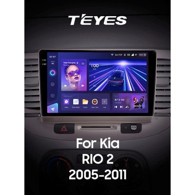 Штатна магнітола Teyes CC3 4+64 Gb Kia RIO 2 2005-2011 9" 2k