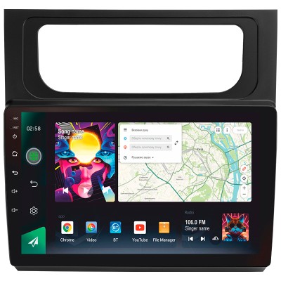 Штатна магнітола SIGMA PRO 10464 ANDROID 10 4+64 Gb 4G DSP Volkswagen Touran 2 1T 2010-2015 10"